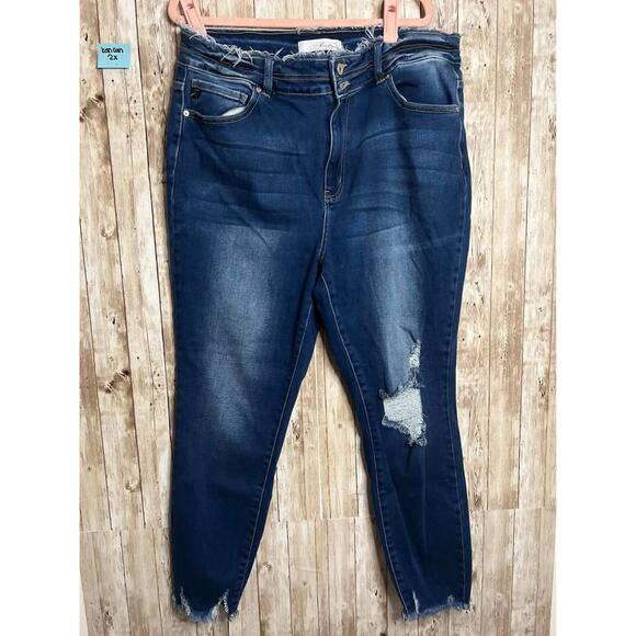 KanCan Plus Size Distressed Skinny Jeans 👖🔥 (2X) - Picture 1 of 2